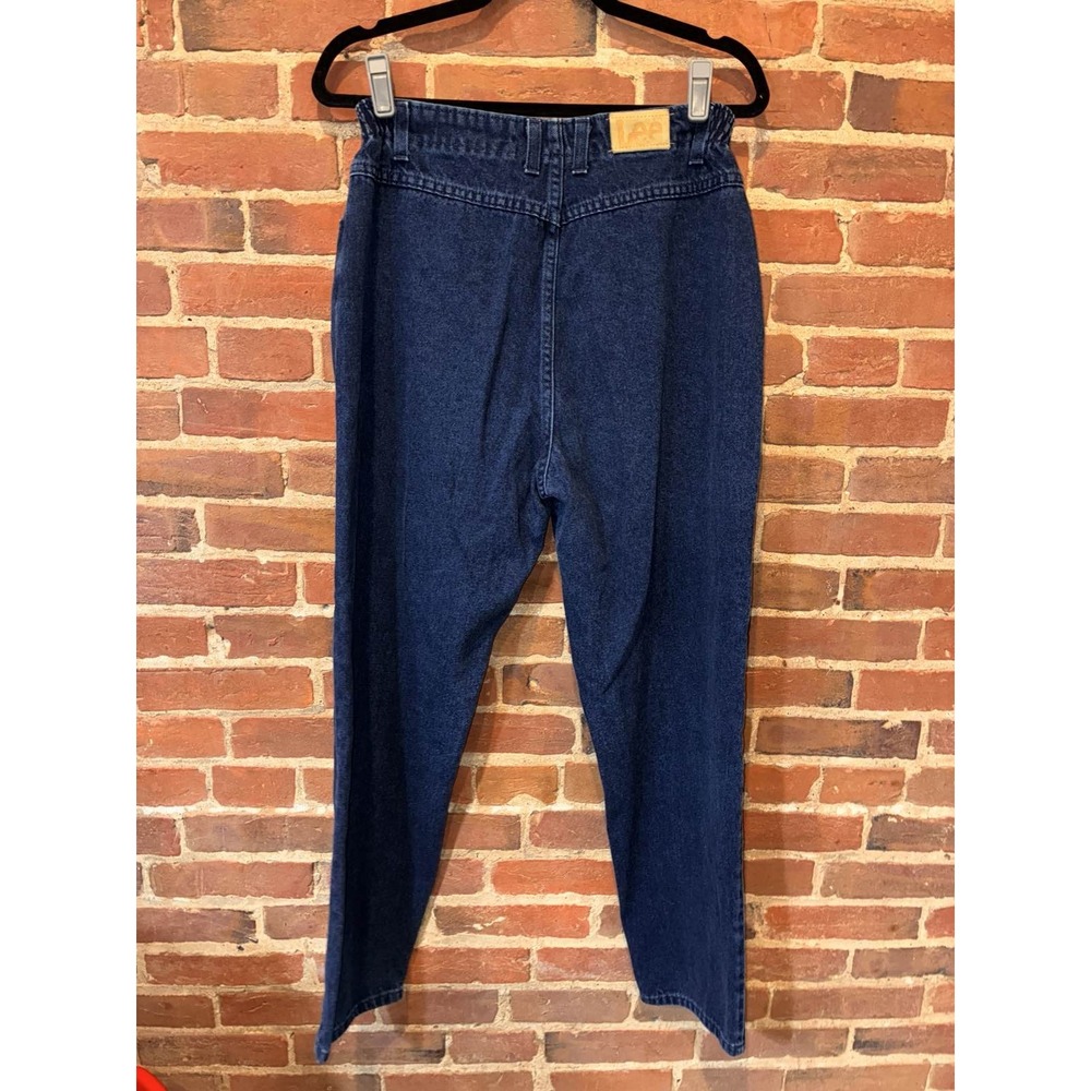 Lee Women's 12‎ Med Dark Wash High Waist Tapered Leg Mom Jeans USA